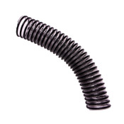Clear and black vacuum suction hose